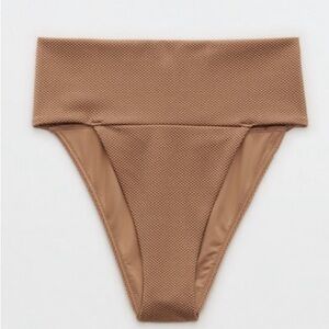 Aerie high cut cheeky bikini bottom